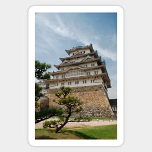 Himeji Castle With Tree, Japan Sticker